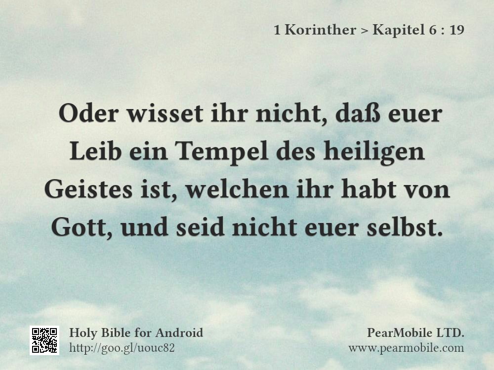 1 Korinther, Kapitel 6:19